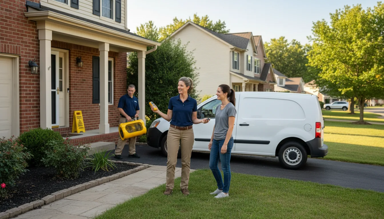 Residential water damage restoration in Camp Grove, IL